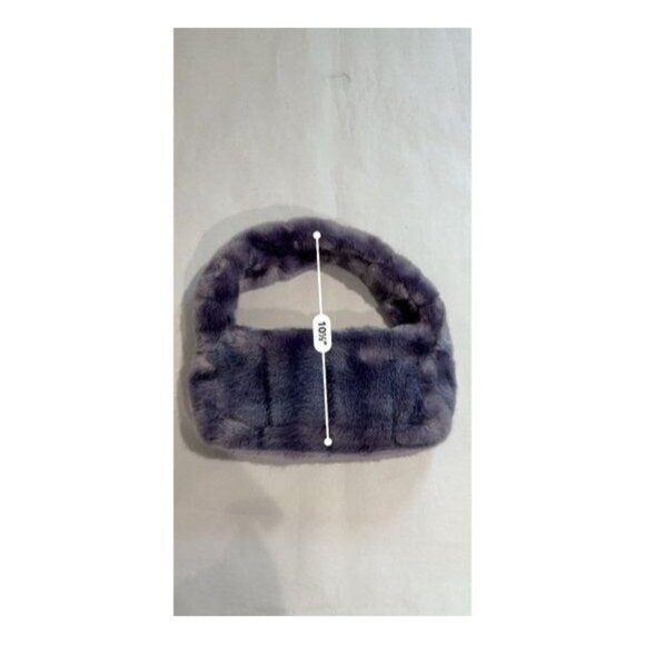 Marei 1998 Faux Fur Handle Bag in Purple - Picture 6 of 8